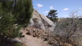 Colorado Springs Palmer Park rock walk with some awesome Views