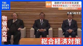 「103万円の壁」引き上げ幅　専門家の提案は「115万円ぐらい」　政府、総合経済対策を閣議決定｜TBS NEWS DIG