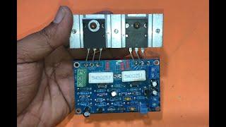 Amplifier circuit diagram using transistor