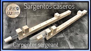 Como fabricar LOS MEJORES sargentos o prensas para madera/ How to make wooden bar clamps/CARPENTER