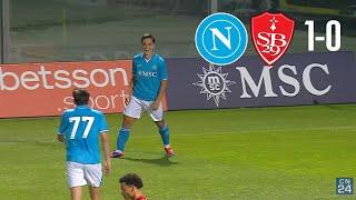 HIGHLIGHTS Napoli Brest 1-0  Gol e sintesi della partita amichevole a Castel di Sangro