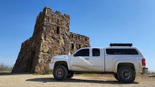 Solo Truck Camping - Exploring A Castle In Kansas