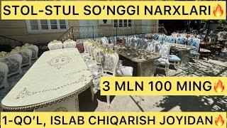 STOL-STULLAR ARZON, 1-QO’L JOYIDAN MAXSUS VIDEO OBZOR. NARX NAVO ISHLAB CHIQARISH SEHDAN