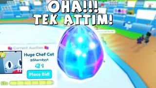 TİTANİC ÇIKTI MI? EGG 11 AÇTIM TEK ATTIM! VE 1 ELMASA CHEF CAT ! SHARRDY KRAL Pet Simulator X Roblox