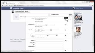 How To Hide Email On Facebook (2013)