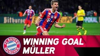 123rd Minute - Müller Decides DFB Cup Final against BVB | 2013/14 DFB Cup