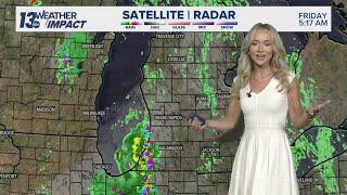 13 ON YOUR SIDE Forecast: Scattered Chances for Showers & Storms