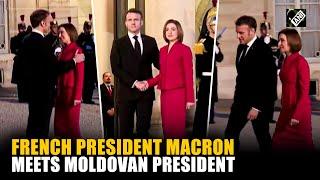 French President Macron meets Moldovan President Maia Sandu in Paris