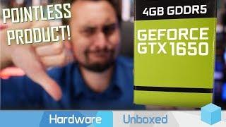 Nvidia GeForce GTX 1650 Review, Horrible Value $150 Graphics Card