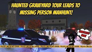 Greenville, Wisc Roblox l Haunted Graveyard Tour MANHUNT CHASE - Update Roleplay