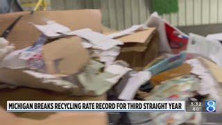 Michigan breaks recycling rate record for third straight year