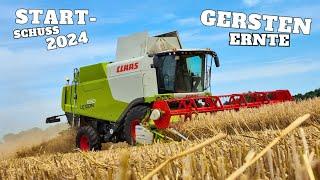 Gersten-Ernte gestartet! Claas Lexion 650 im Strohkampf – Ertrag hinter den Erwartungen!