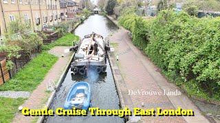 Canal Cruise in East London on a Dutch Barge built in 1910 called Linda.