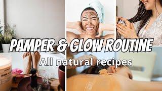 My Ultimate At-Home Glow-Up Routine | All Natural BATH ROUTINE