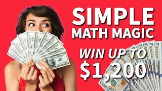 Number Magic: "Win up to $1,200" (Absolute Math Magic 