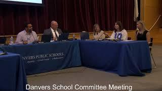 Danvers School Committee Meeting - 9/9/24