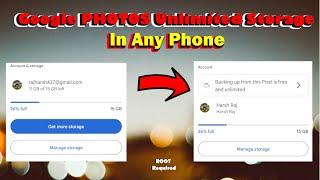 How To Get Google Photos Unlimited Storage In Any Phone | Free Unlimited Storage | No Mod | Root