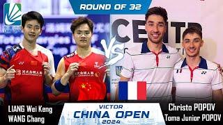 LIANG Wei Keng /WANG Chang vs Christo POPOV /Toma Junior POPOV | China Open 2024