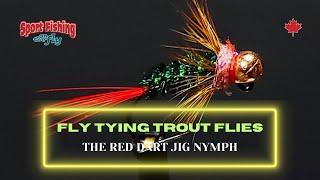 FLY TYING TROUT  FLIES - PRO STAFF ON THE BENCH: THE RED DART JIG NYMPH WITH BRENT SCHLENKER