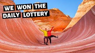 The NEW DAILY LOTTERY FOR PERMITS // HIKING TO THE ARIZONA WAVE