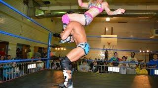 Candice LeRae VS.  Johnny Gargano -Absolute Intense Wrestling [Intergender Wrestling]