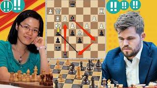 Special Chess Game : 53 | Magnus Carlsen vs Hou Yifan | #chess #chesspuzzleseries #chessonline