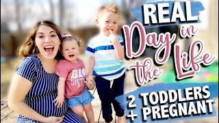 DAY IN THE LIFE WITH TWO TODDLERS + PREGNANT | DITL WITH TODDLERS | DITL PREGNANT | The Carnahan Fam