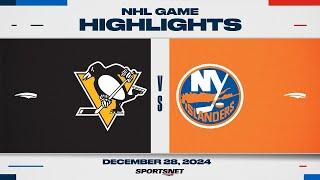 NHL Highlights | Penguins vs. Islanders - December 28, 2024