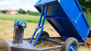 Making simple Dump trailer - using Car Winch