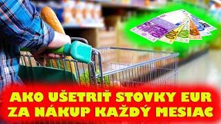 DÁ SA UŠETRIŤ STOVKY EUR ZA NÁKUP KAŽDÝ MESIAC? │ FocusSK