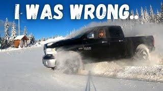 RAM 1500 Off-Road 4WD Lock Test In Deep Snow (I Was WRONG..) | Real World 4x4 review 2.0