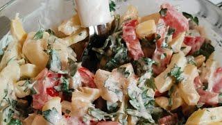 Салат из кабачков с чесночной сметаной. Обалденный салат!