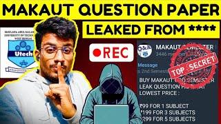 ****MAKAUT Odd Semester Question Paper LEAKEDWARNING️#makaut #news