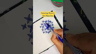 Tutorial: How to draw flower bunch  #art #drawing #painting #shorts #ytshorts #shortsfeed #flowers