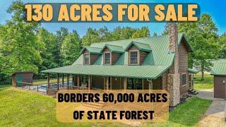 130 Acres And Cabin That Borders 60,000 Acres Of State Land! FOR SALE