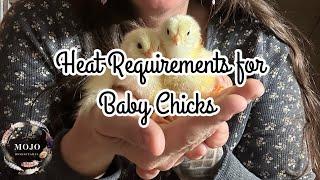 **HEAT REQUIREMENTS** for raising Baby Chicks