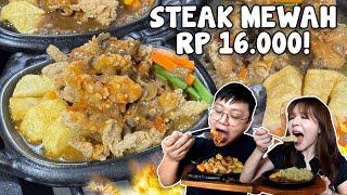 JUALAN STEAK SEBANYAK INI CUMA 16.000!! PORSINYA BRUTAL BANGET!