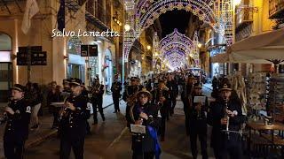 (PALERMO) - ESECUZIONE DEL CORPO BANDISTICO "I FIATI DELLA NORMANNA" (4K) 07/12/2023