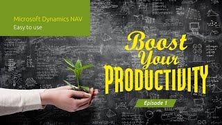 Microsoft Dynamics NAV - Easy to use
