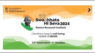 Swachhata Pakhwada at Raman Research Institute