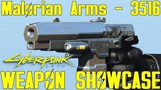 Fallout 4: Malorian Arms - 3516 - Cyberpunk 2077 - Weapon Mod Showcase