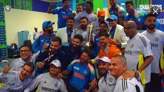 Watch : Team India Dressing Room Celebration & Award Ceremony After Winning Champions Trophy Final