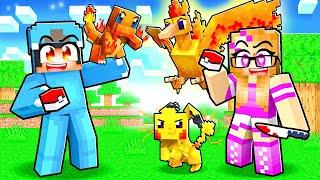 Having a POKEMON FAMILY In Minecraft With Crazy Fan Girl!