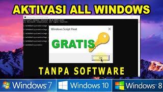 Cara Aktivasi Windows 7, 8, 10 Gratis dan Legal Tanpa Software