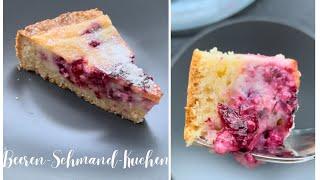 Beeren-Schmand-Kuchen - so lecker und cremig  schnell und einfach zu machen 