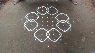 11 dots kambi kolam | easy steps to make sikku kolam | margazhi madha kolam | SathyaSelva Arts