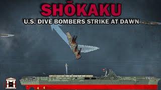 U.S. Bombers Strike IJN Carrier Shōkaku: The Battle of the Coral Sea, 1942 - Animated