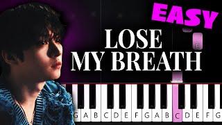 Stray Kids - Lose My Breath (Feat. Charlie Puth) - EASY Piano Tutorial