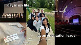 day in my life as an orientation leader  training & walkthroughs, halloween theme day 