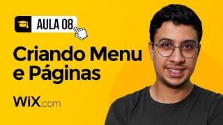 MENUS E PÁGINAS NO SITE WIX - CURSO CRIANDO SITE NO WIX